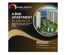 Spacious 4 BHK Apartments in Zirakpur: Your Ideal Family Home