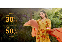 Buy 1 Get Flat 30% OFF, Buy 2 & Above Get Flat 50% OFF At SHREE