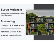 Surya Valencia - Exclusive Luxury 3 & 4 BHK Villas in North Bangalore