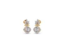 Traditional diamond earrings