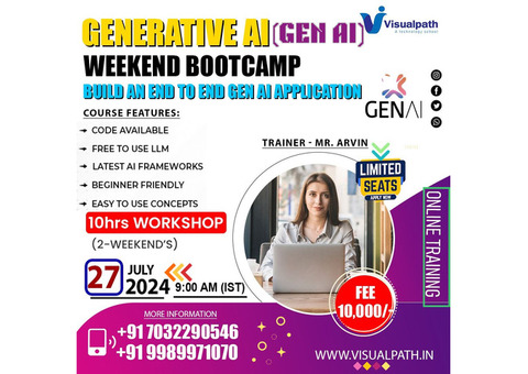 Generative AI Online Weekend Boot Camp (10hrs) -Visualpath