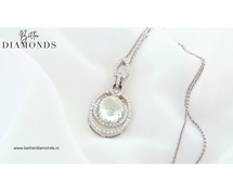 Stunning Lab Created Diamond Tennis Necklace for Sale