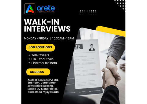 Walkin interviews in Vijayawada.