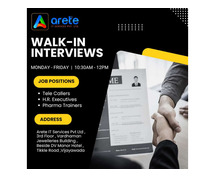 Walkin interviews in Vijayawada.