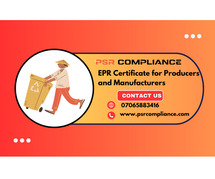 EPR Certificate for Producers and Manufacturers