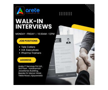 Seize the opportunity to get placed in Arete IT services.