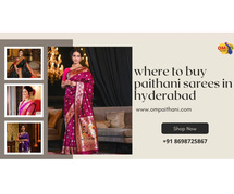 Where to buy paithani sarees in Hyderabad