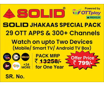 SOLID JHAKAAS SPECIAL PACK - 29 Apps & 300+ Channels