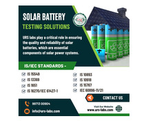 Looking for reliable Solar Battery and Cell Testing Labs in Bengaluru