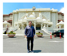 Dr. Sandeep Marwah Visits BAPS Shri Swaminarayan Mandir in New Jersey, Advocates for Global Peace