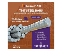 Buy TMT Steel Bar at Best Price Online in Hyderabad today.