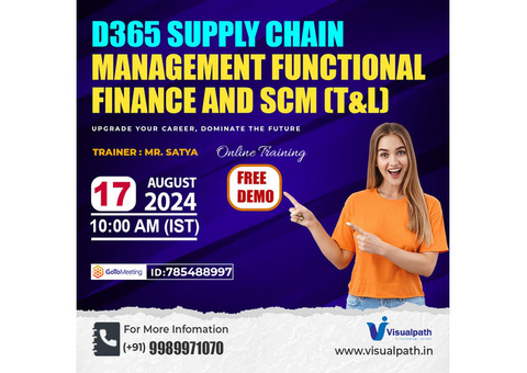 Supply Chain Management Functional Finance and(T&L) OnlineTraining Free Demo