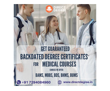 DMLT Backdated Degree Certificate