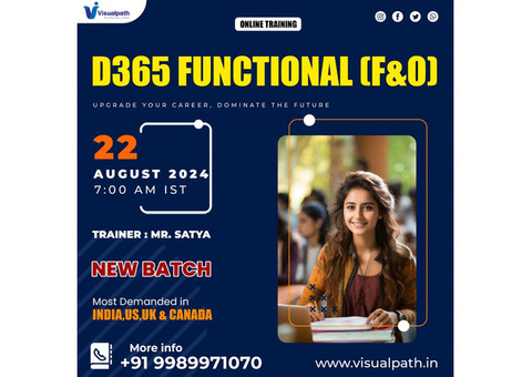 D365 Functional (F&O) Online Training New Batch