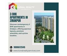 Modern 3 BHK Apartments in Zirakpur