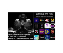 SOLID SATRANGI MONTHLY PACK: 19 OTT apps and over 250 live channels in one app!