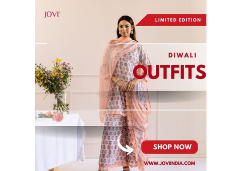 Celebrate in Style: Traditional Diwali Wear for Women 2024 JOVI India