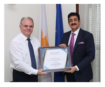 Sandeep Marwah Honored for Nine Years of Dedicated Service to Strengthening India-Cyprus Relations