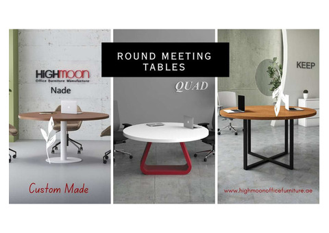 Buy Stylish Round Meeting Tables from Highmoon Office Furniture