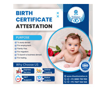 Reliable Birth Certificate Attestation in India