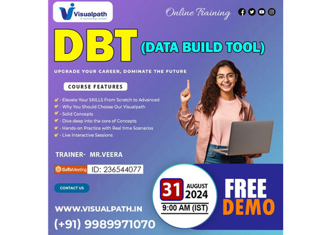 Online FREE DEMO on Data Build Tool (DBT)