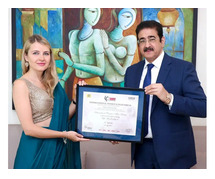 Renowned Spanish Actress Eva Jakubovska Visits Marwah Studios to Promote Cultural Relations