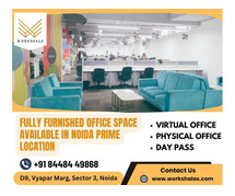 What is the average cost of coworking office space in Noida?