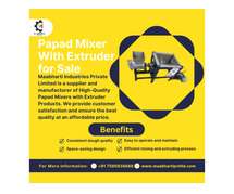 Papad Mixer With Extruder for Sale | India