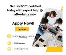 Get iso 9001 certified today with expert help @ affordable rate