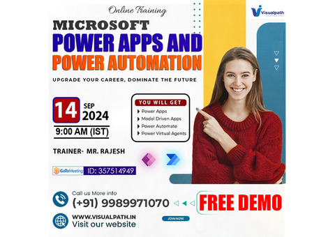 Online FREE DEMO on Power Apps & Power Automation