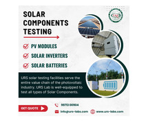 Are you Seeking Solar Components Testing Lab in Noida?