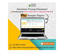 Download the Class 3 Sample Paper for the Unicus Global Science Olympiad