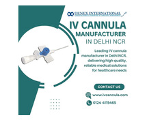 IV cannula manufacturers in Delhi