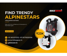 Find trendy Alpinestars-riding jackets and boots for your motorcycle in india