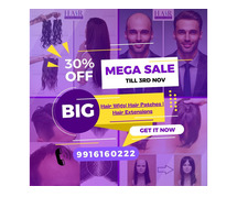 Mega Sale Alert 30% Off on Hair Wigs for Dusshera & Diwali! 