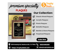 Get Premium Custom Plaques for Every Occasion at Trophy Deals