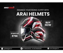 Refine your riding outfit with Arai helmets in India!