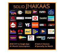 SOLID JHAKAAS SPECIAL PACK - 29 Apps & 300+ Channels - 1 Month OTT Pack