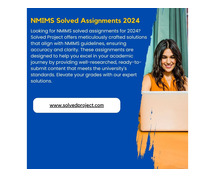 NMIMS Solved Assignments