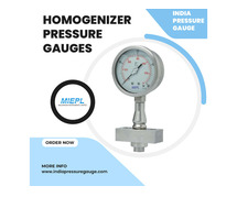 Homogenizer Pressure Gauges - Diaphragm Seal | India Pressure Gauge