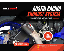 Boost your motorcycle with Austin racing exhaust system!