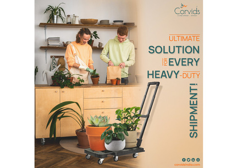 Maximize Efficiency with Corvids India's Extendable Platform Trolleys!