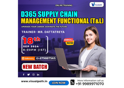 D365 functional finance and SCM(T&L New Batch