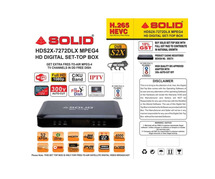 SOLID HDS2X-7272DLX S2X H.265 HD FTA Set-Top Box