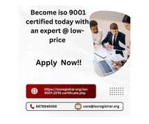 Become iso 9001 certified today with an expert  @ low-price