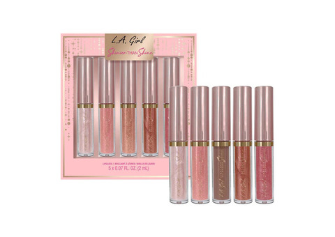 Buy L.A. Girl Shinier Than Shine 5pc Lipgloss Set Online - HOK Makeup