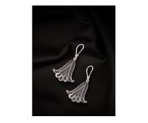 Oxidised silver earrings