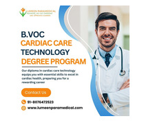 B.Voc Cardiac Care technology in Delhi