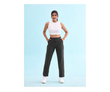 Experience Flexibility and Style with Go Colors' Women's Gym Track Pants