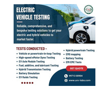 Electric Vehicle Testing Lab Services in Faridabad